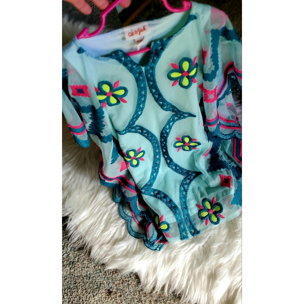 Cat & Jack 💘Turquoise💘 Swimsuit Coverup- XS